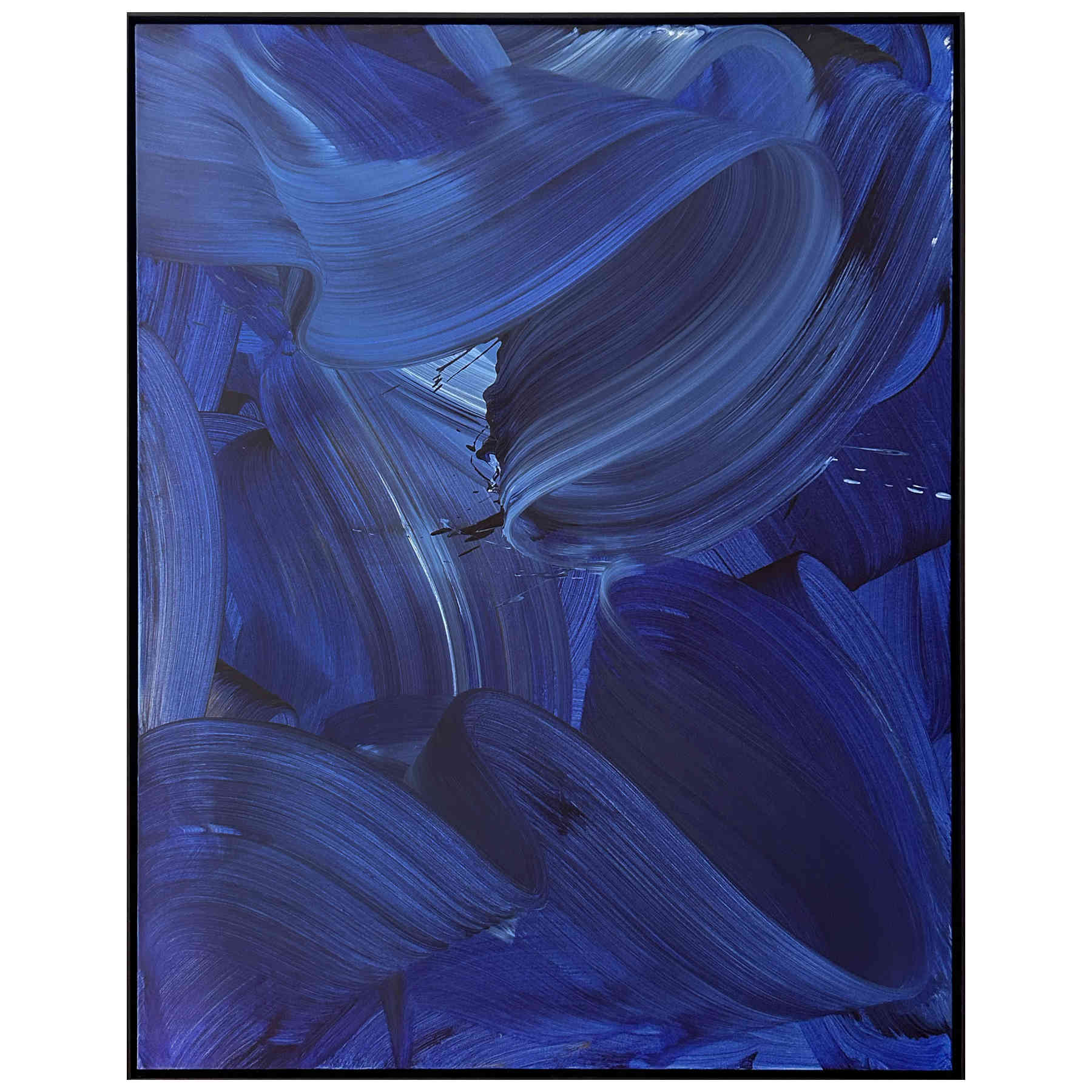 Blue Abstract Painting For Interior Design By Nikolaos Schizas in Dubai