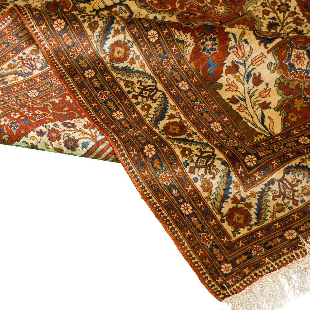 Eyvan Heriz Persian Carpet Silk 124x169, Authentic Vintage Rugs & Kilims in Dubai