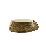 Golden Feather Brass Side Table, Designer Furniture in Dubai