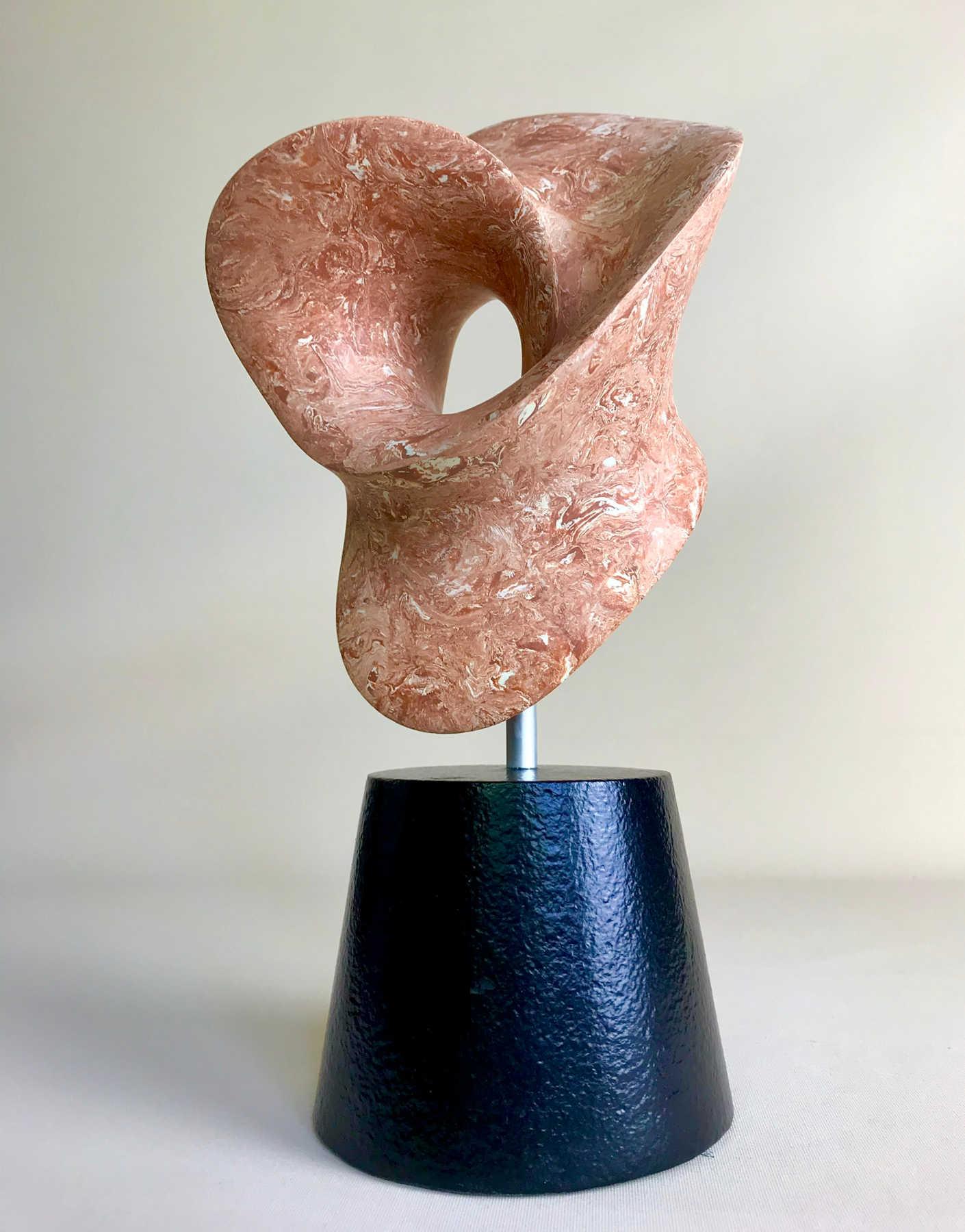 Flourish Mixed Media Sculpture, Contemporary Clay Statues By Gabriel Rivera