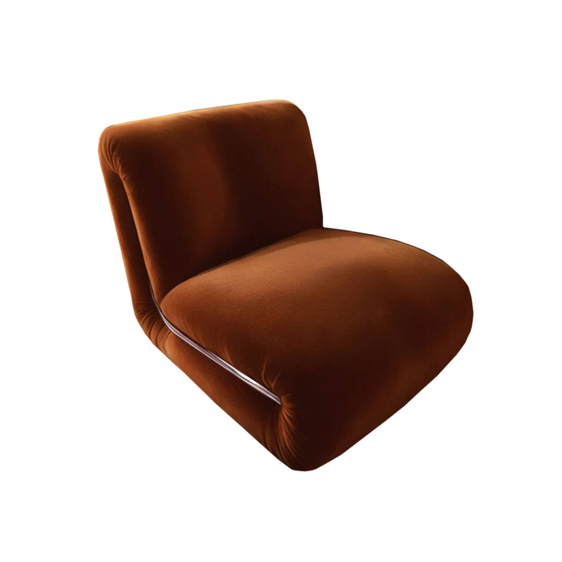 Brown Velvet Lounge Chair, Bold Contemporary Furniture Designs