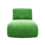 Neon Green Velvet Lounge Chair, Bold Contemporary Furniture Designs