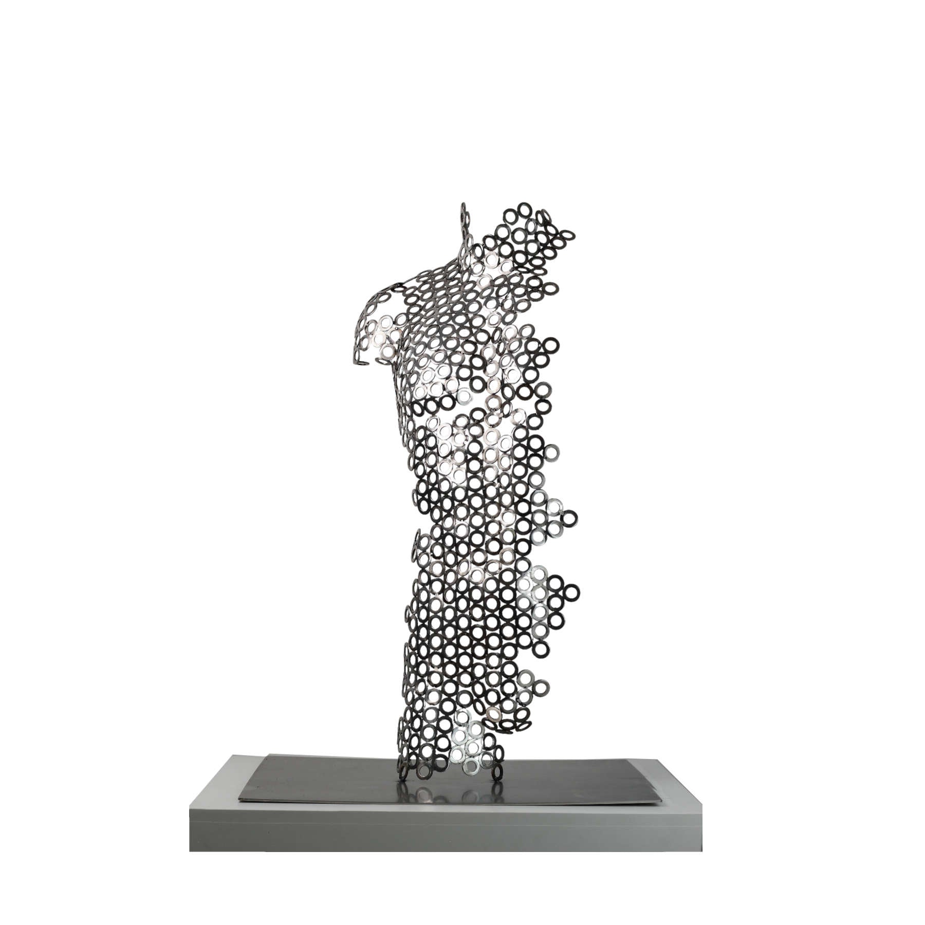 Contemporary Human Stainless Steel Sculpture By Vincent Barrau in Dubai