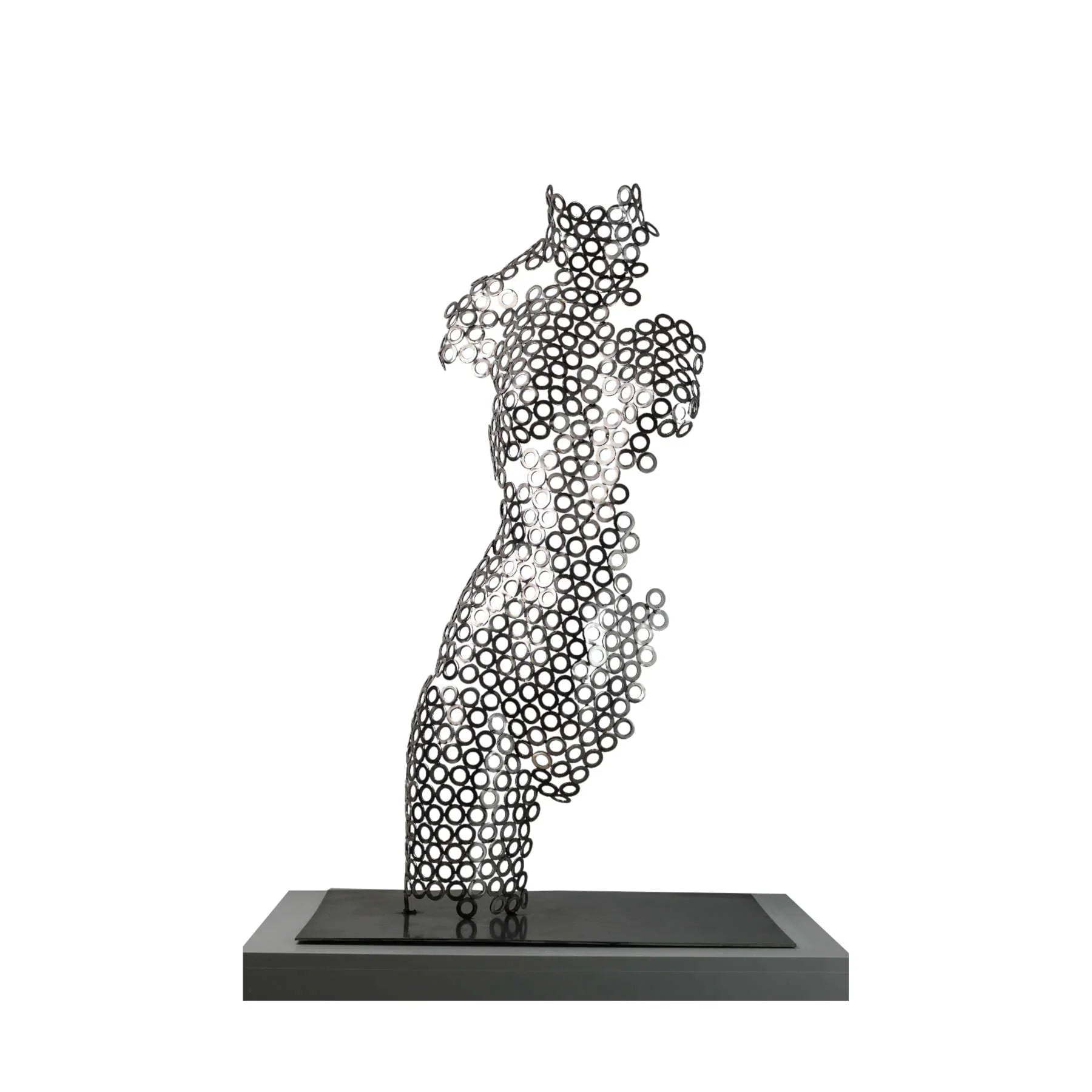 Contemporary Stainless Steel Human Sculpture By Vincent Barrau in Dubai