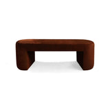 Brown Velvet Bench, Contemporary Designer Furniture