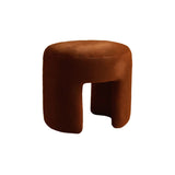 Brown Velvet Stool, Bold Contemporary Designer Furniture