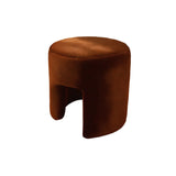 Brown Velvet Stool, Bold Contemporary Designer Furniture