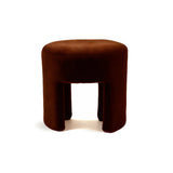 Brown Velvet Stool, Bold Contemporary Designer Furniture
