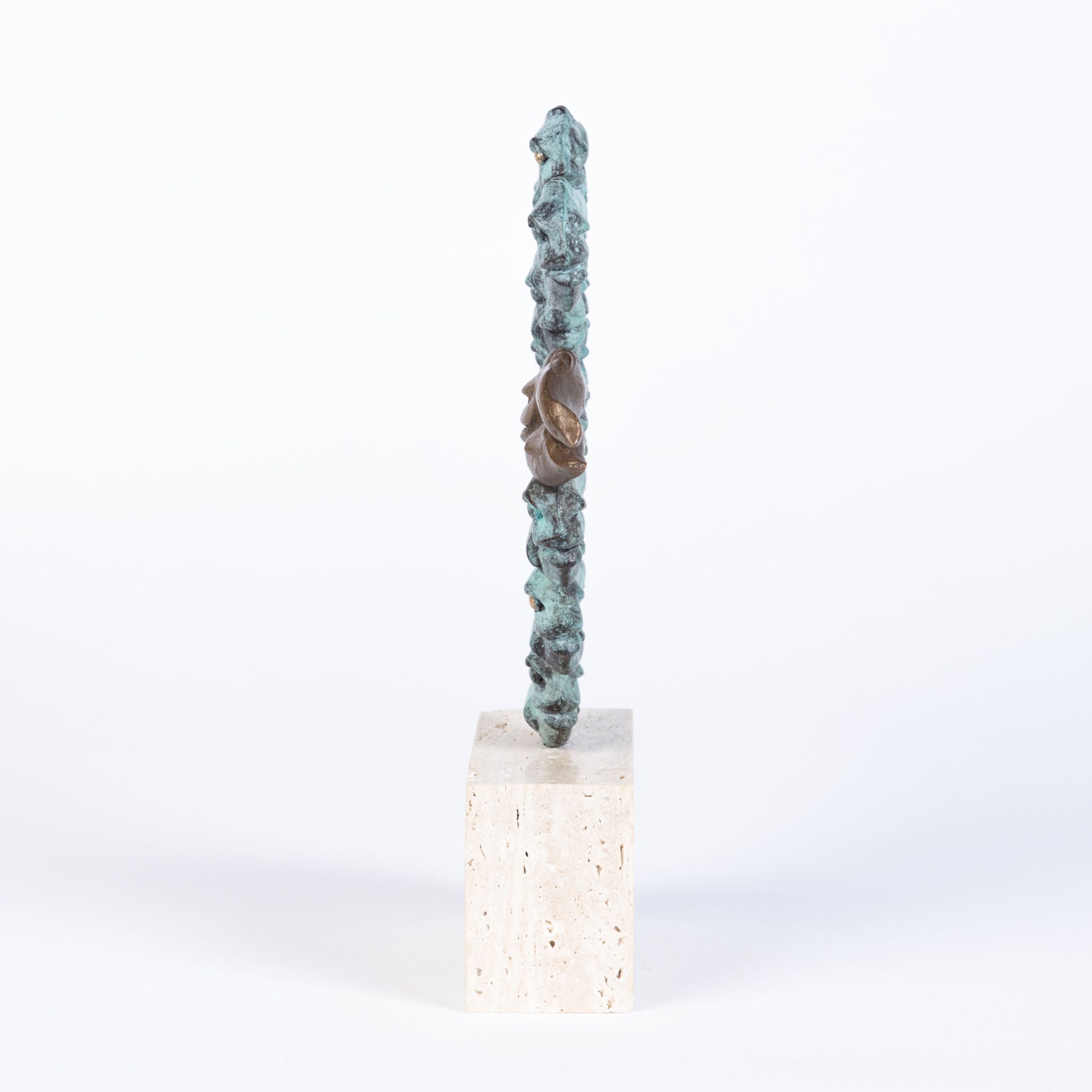 GEGEN DEN STROM Bronze Sculpture, Contemporary Animal Figures By Cordula Dobes