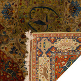 World Garden Heriz Persian Carpet Silk 122x190, Authentic Vintage Rugs & Kilims in Dubai