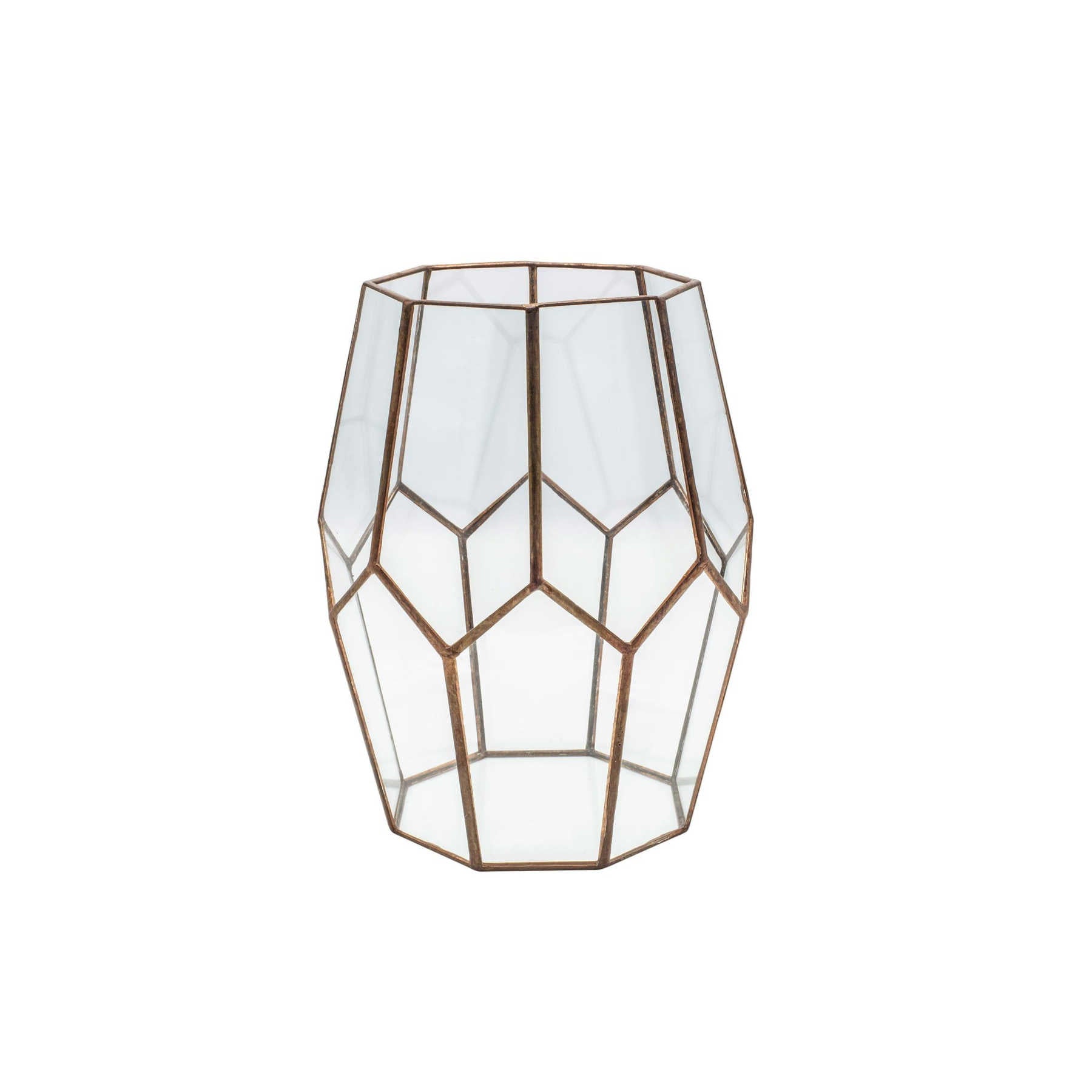Candle Holder Terrarium, Geometric Glass Terrarium Flower Vase Dubai