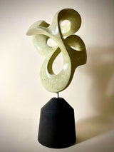 Glory Mixed Media Sculpture, Contemporary Clay Statues By Gabriel Rivera