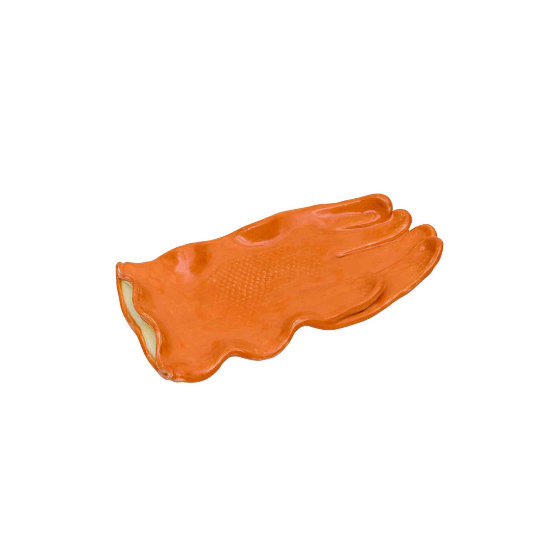 Orange Glove Ceramic Side Plate