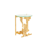 Golden Key Brass Side Table, Designer Furniture in Dubai