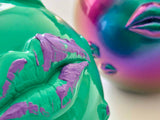 Green & Purple Pomegranate Sculpture Corporate Gifts