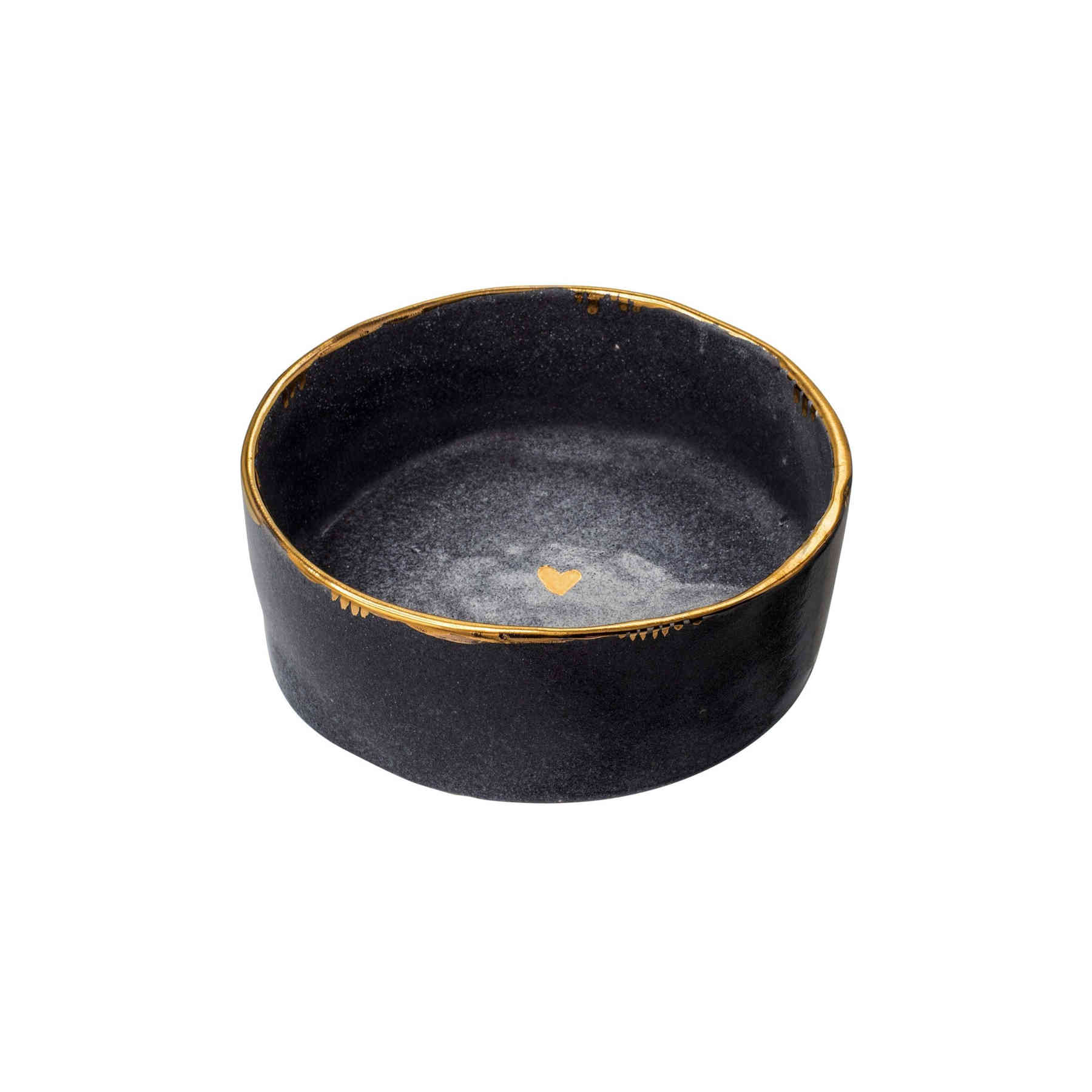 Black And Gold Ceramic Bowl