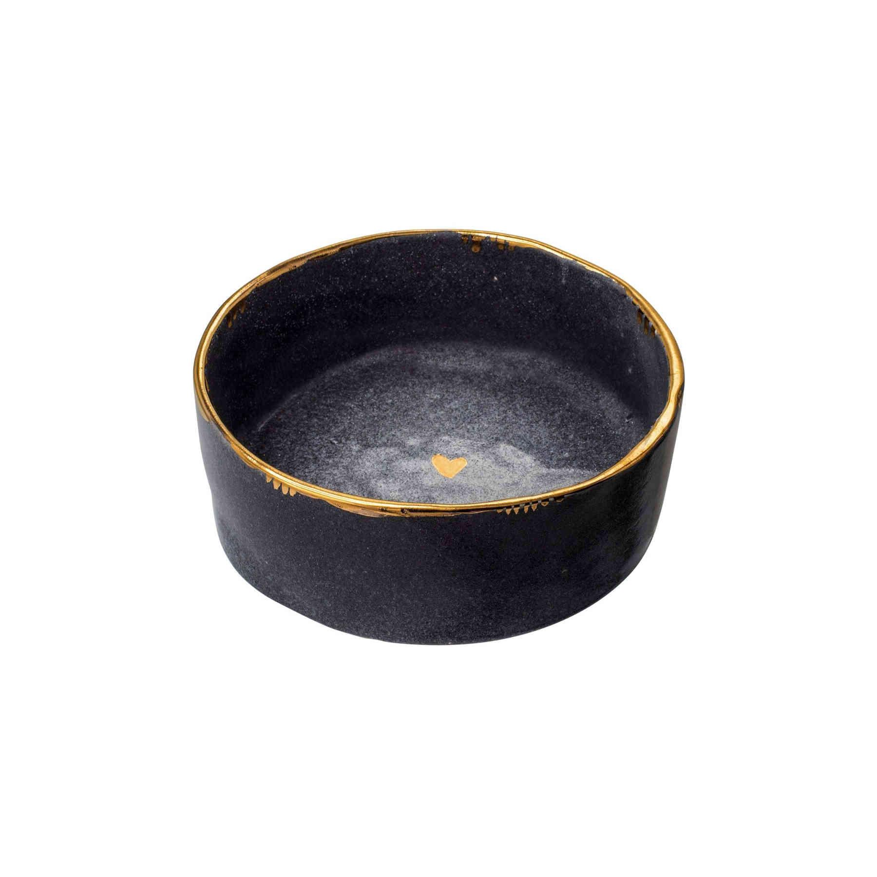 Black And Gold Ceramic Bowl