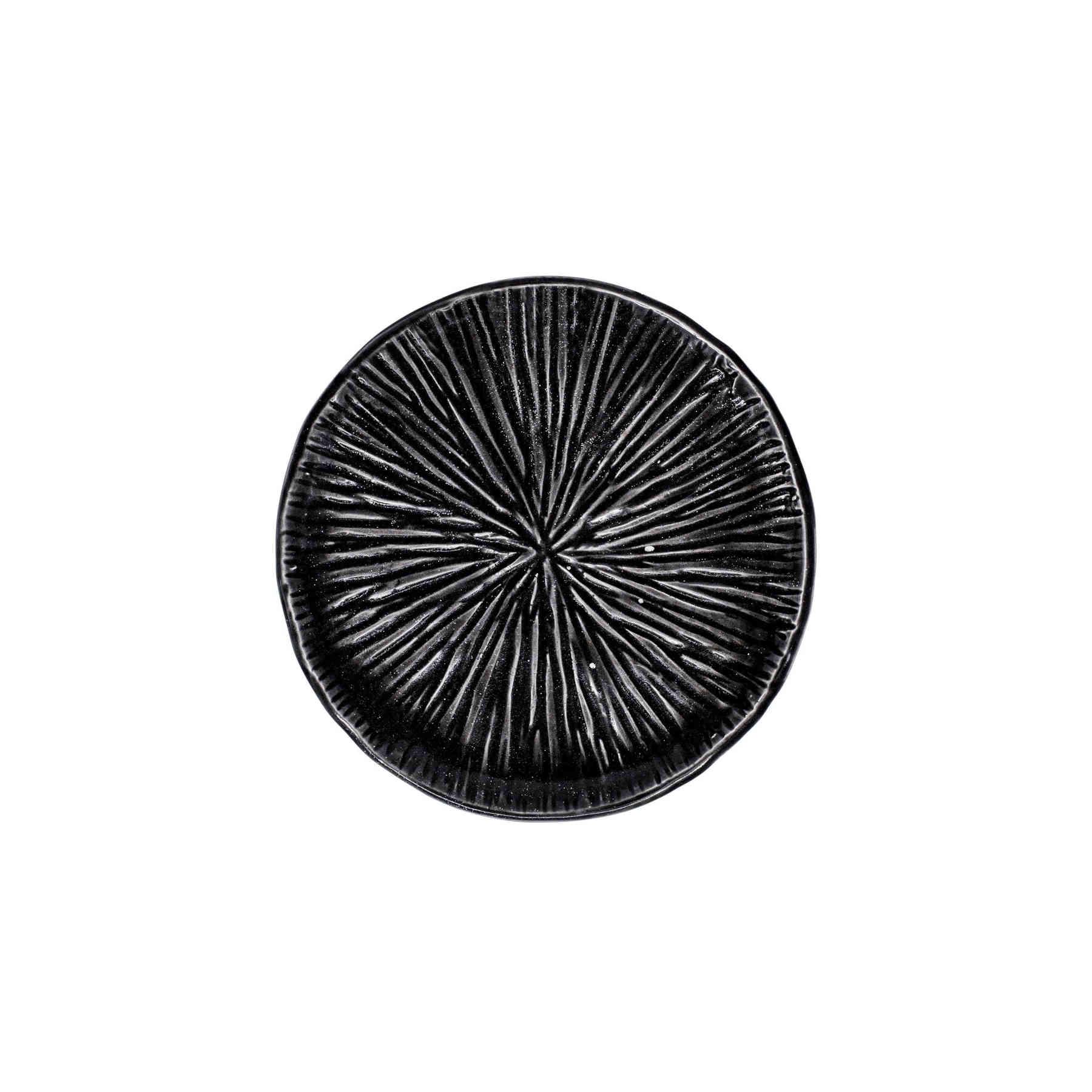 Black Lotus Ceramic Side Dish