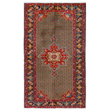 Medallion Hamedan Persian Carpet 131x225, Tribal Handmade Wool Rugs & Kilims in Dubai