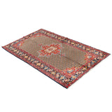 Medallion Hamedan Persian Carpet 131x225, Tribal Handmade Wool Rugs & Kilims in Dubai