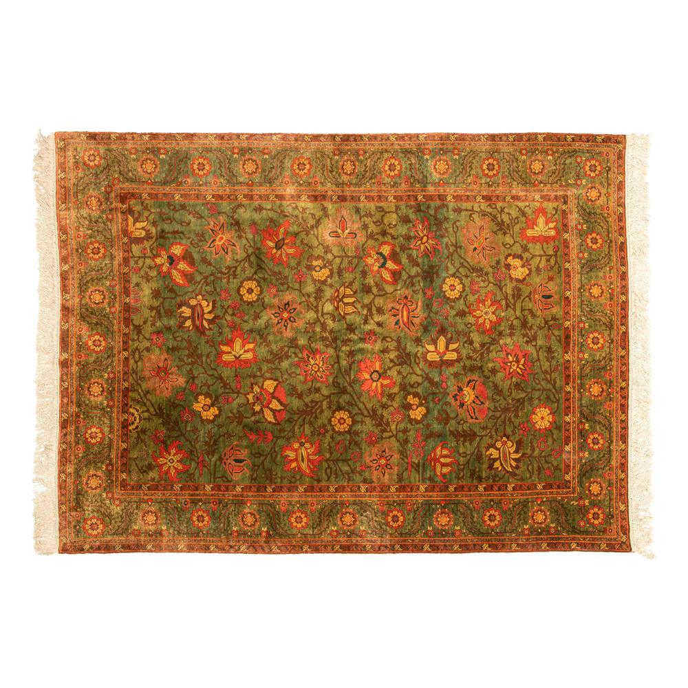 Hoor Heriz Persian Carpet Silk 135x174, Authentic Vintage Rugs & Kilims in Dubai