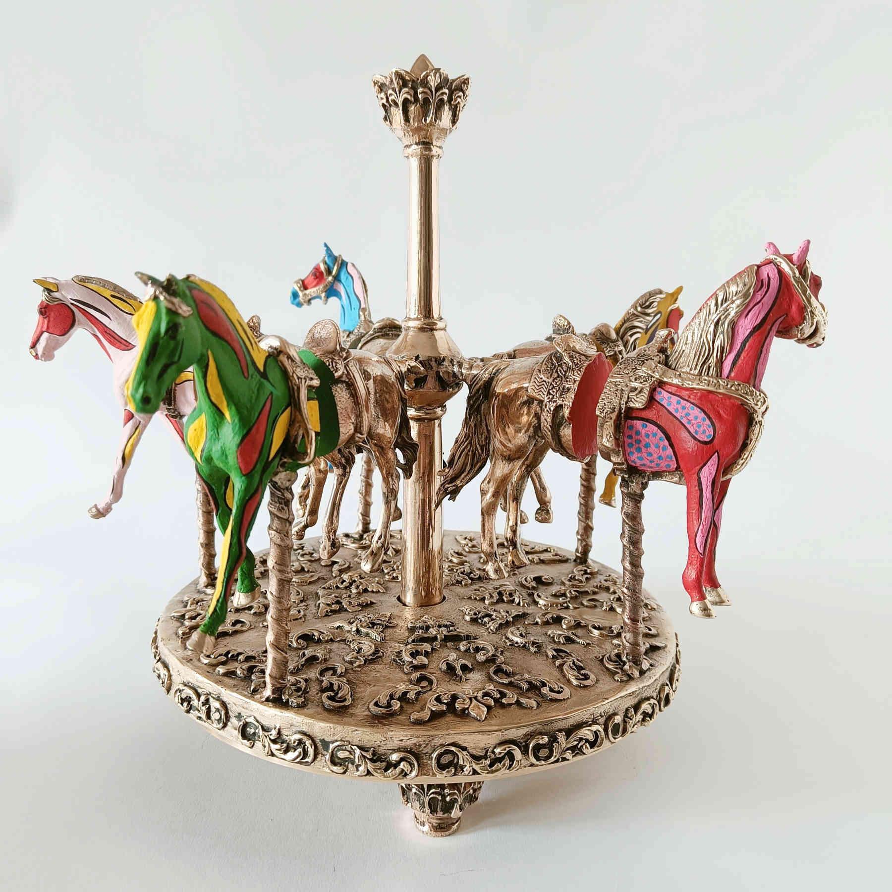 Ferris Wheel Bronze Sculpture | Collectible Art By Sara Rahanjam