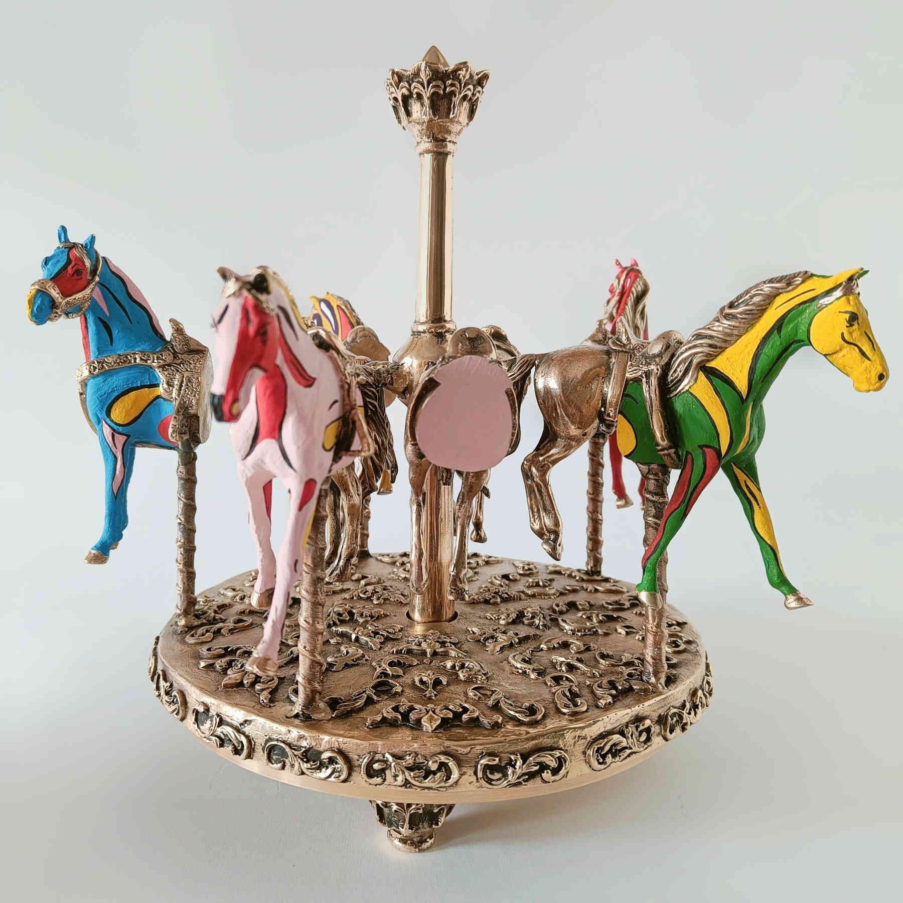 Ferris Wheel Bronze Sculpture | Collectible Art By Sara Rahanjam