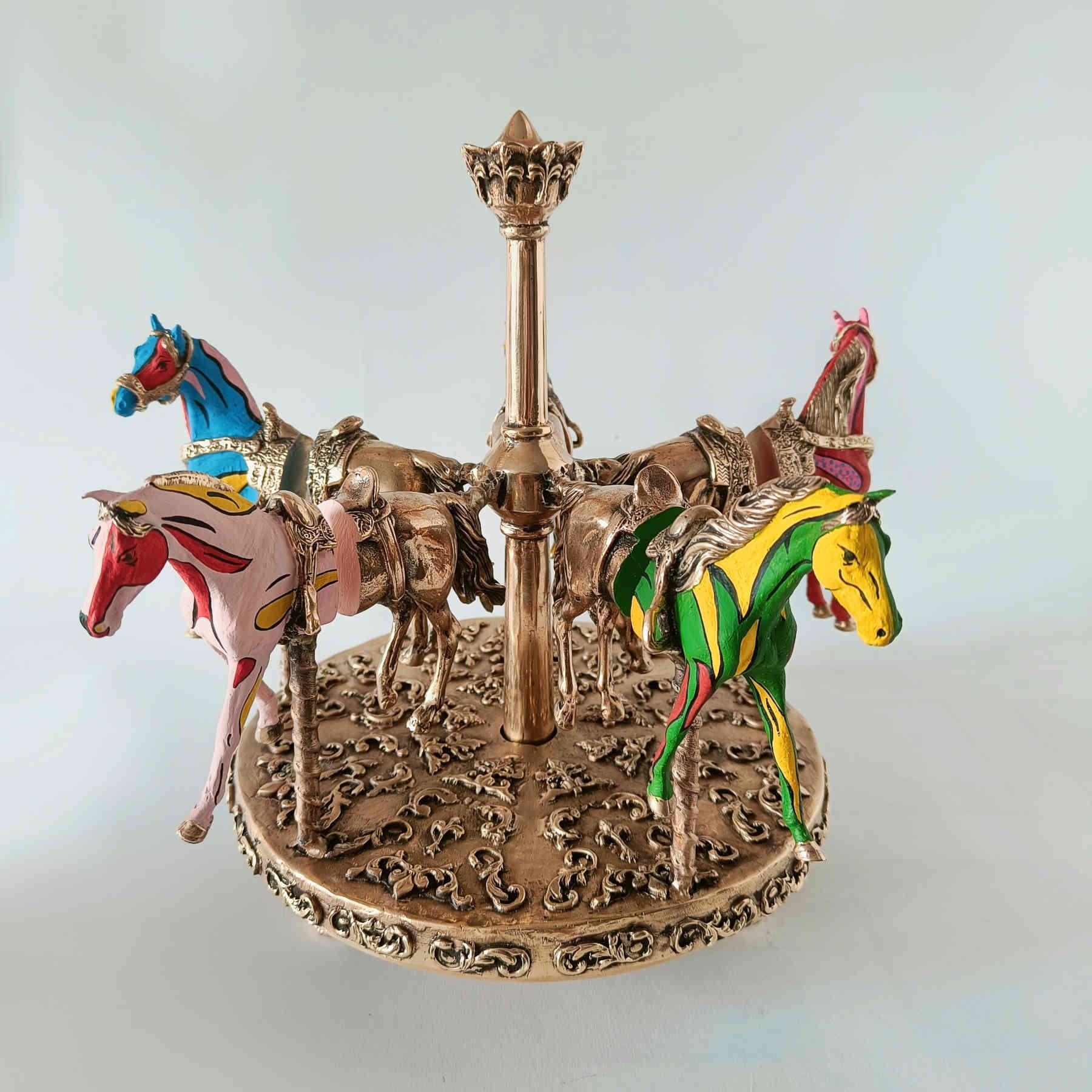 Ferris Wheel Bronze Sculpture | Collectible Art By Sara Rahanjam
