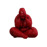 Red Resin Mixed Media Sculpture - Trachoma Statue Series By Hossein Azadi in Dubai