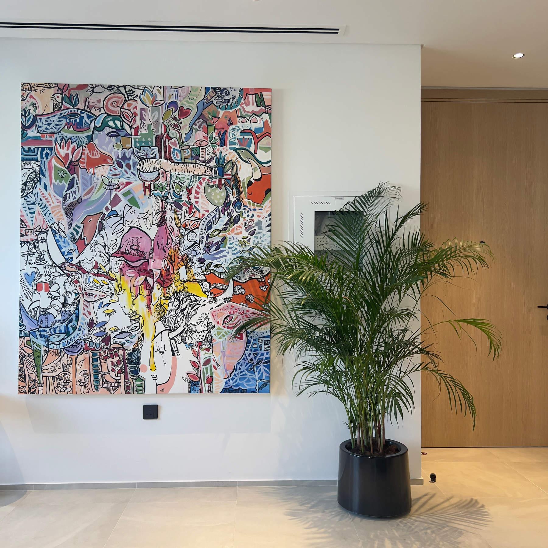Acrylic Painting - Street Art, graffiti, Urban Art Dubai