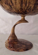 Imbalanced Creation Contemporary Wood Sculpture, Woodturning