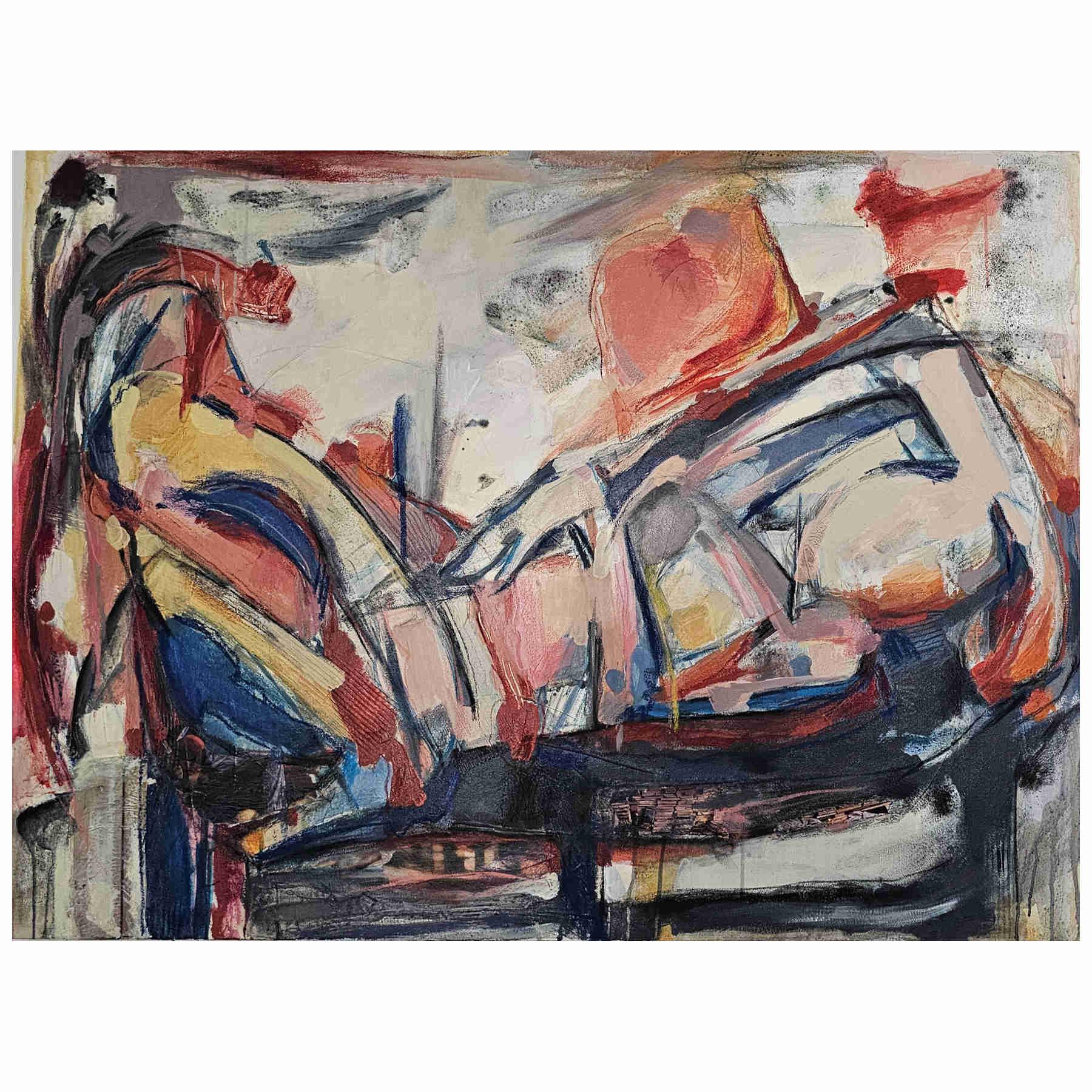 Contemporary Abstract Acrylic Painting By Elahm Ghorbanishad