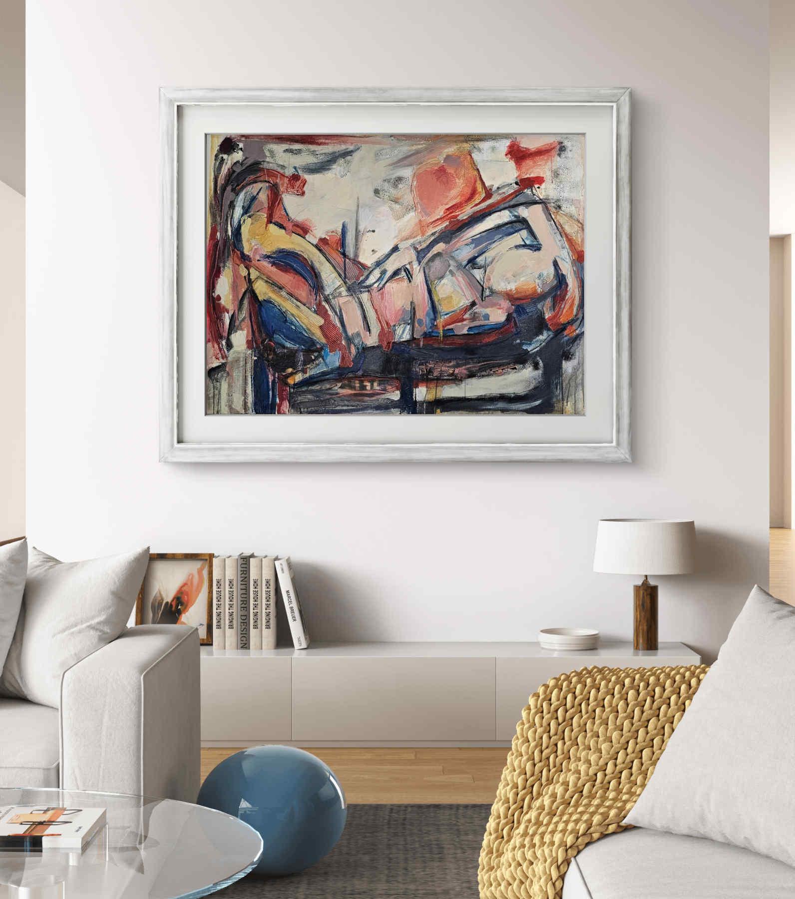 Contemporary Abstract Acrylic Painting By Elahm Ghorbanishad