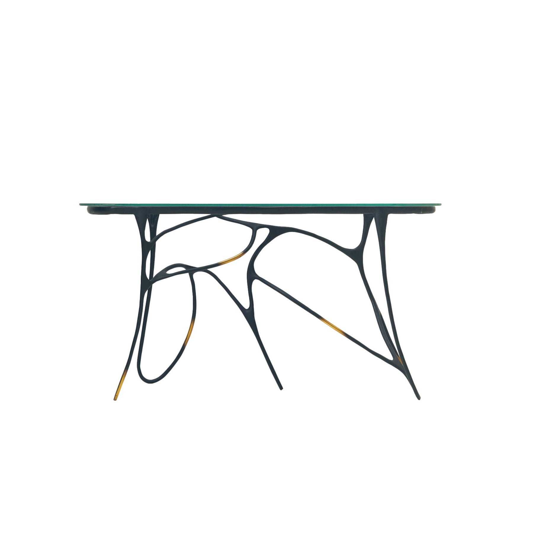 INK Brass Console Table With Glass, Designer Furniture in Dubai