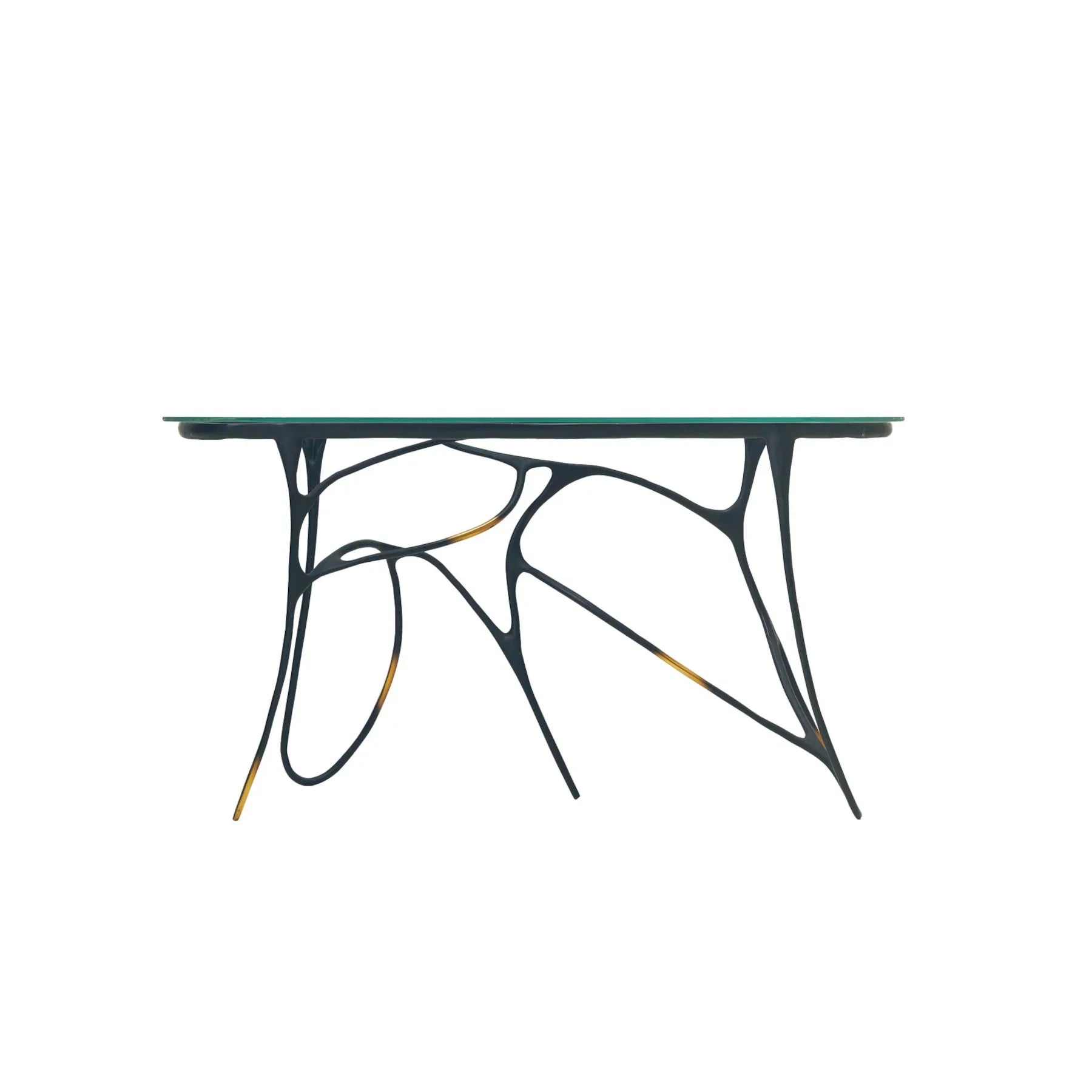 INK Brass Console Table With Glass, Designer Furniture in Dubai