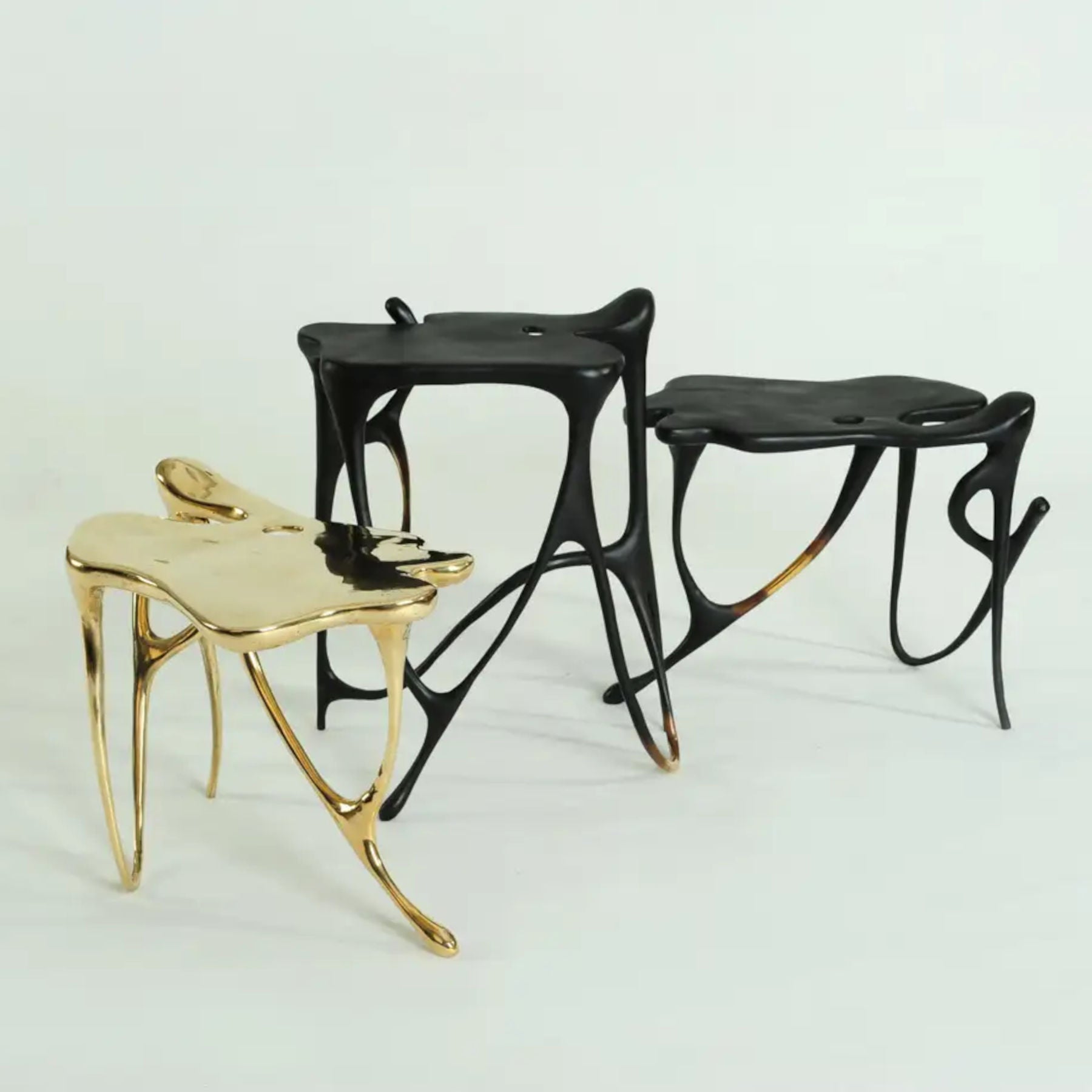 INK Blackened Brass Side Table, Designer Furniture in Dubai