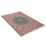 Medallion Isfahan Persian Carpet 158x238, Handmade Tribal Wool & Silk Rugs in Dubai