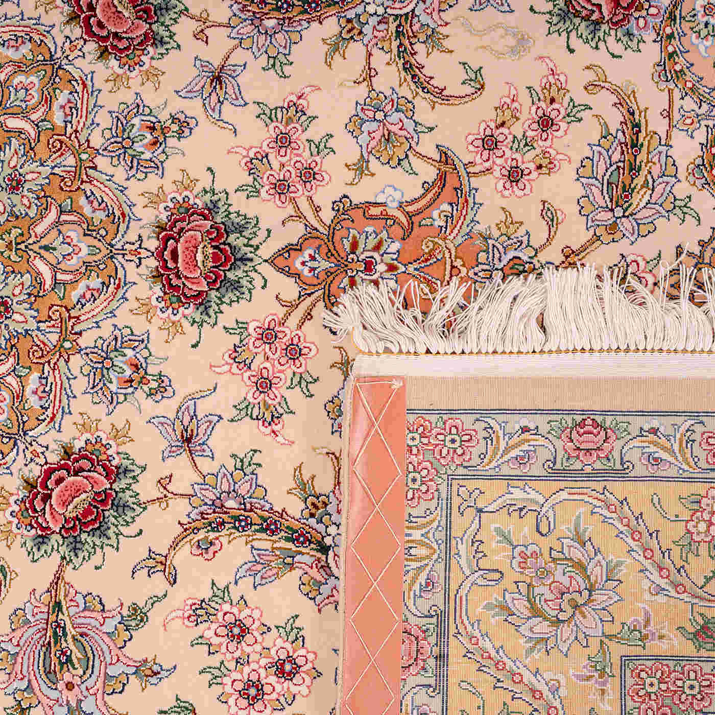 Medallion Isfahan Persian Carpet 122x182, Handmade Tribal Wool & Silk Rugs in Dubai