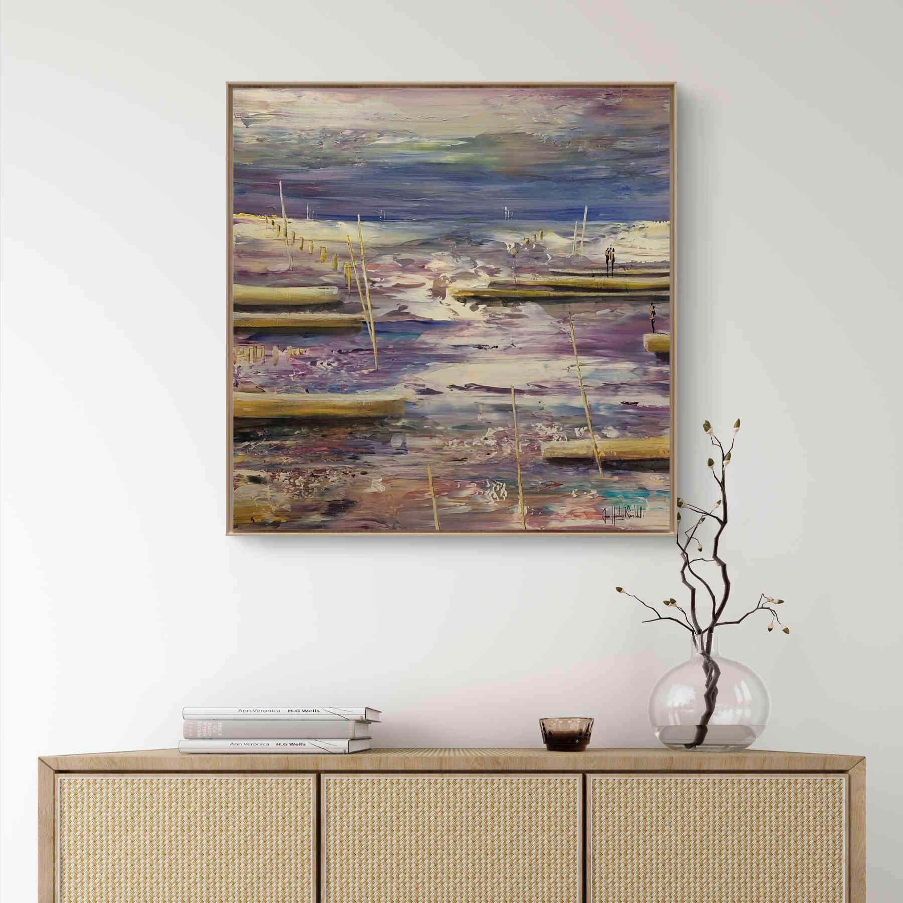 Contemporary Abstract Acrylic Painting By JH Savoldelli in Dubai