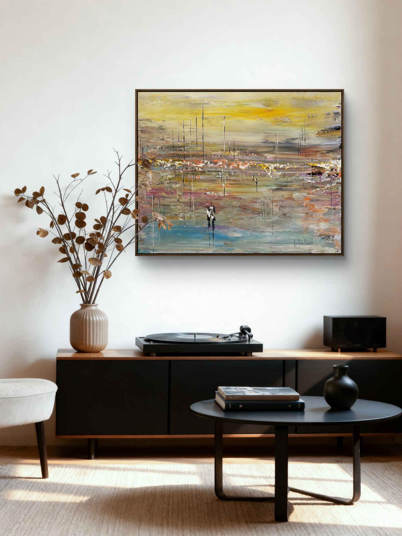 Contemporary Abstract Acrylic Painting By JH Savoldelli in Dubai