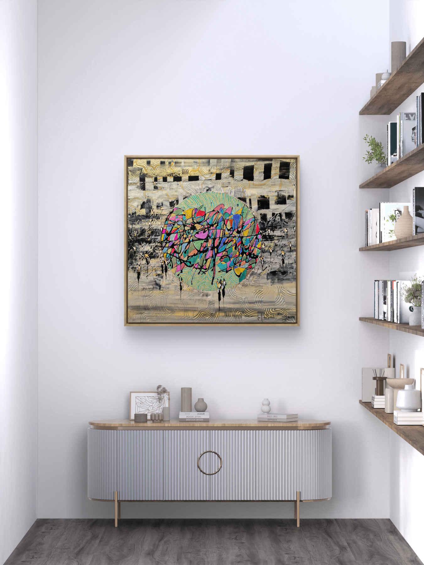 Contemporary Abstract Acrylic Painting By JH Savoldelli in Dubai
