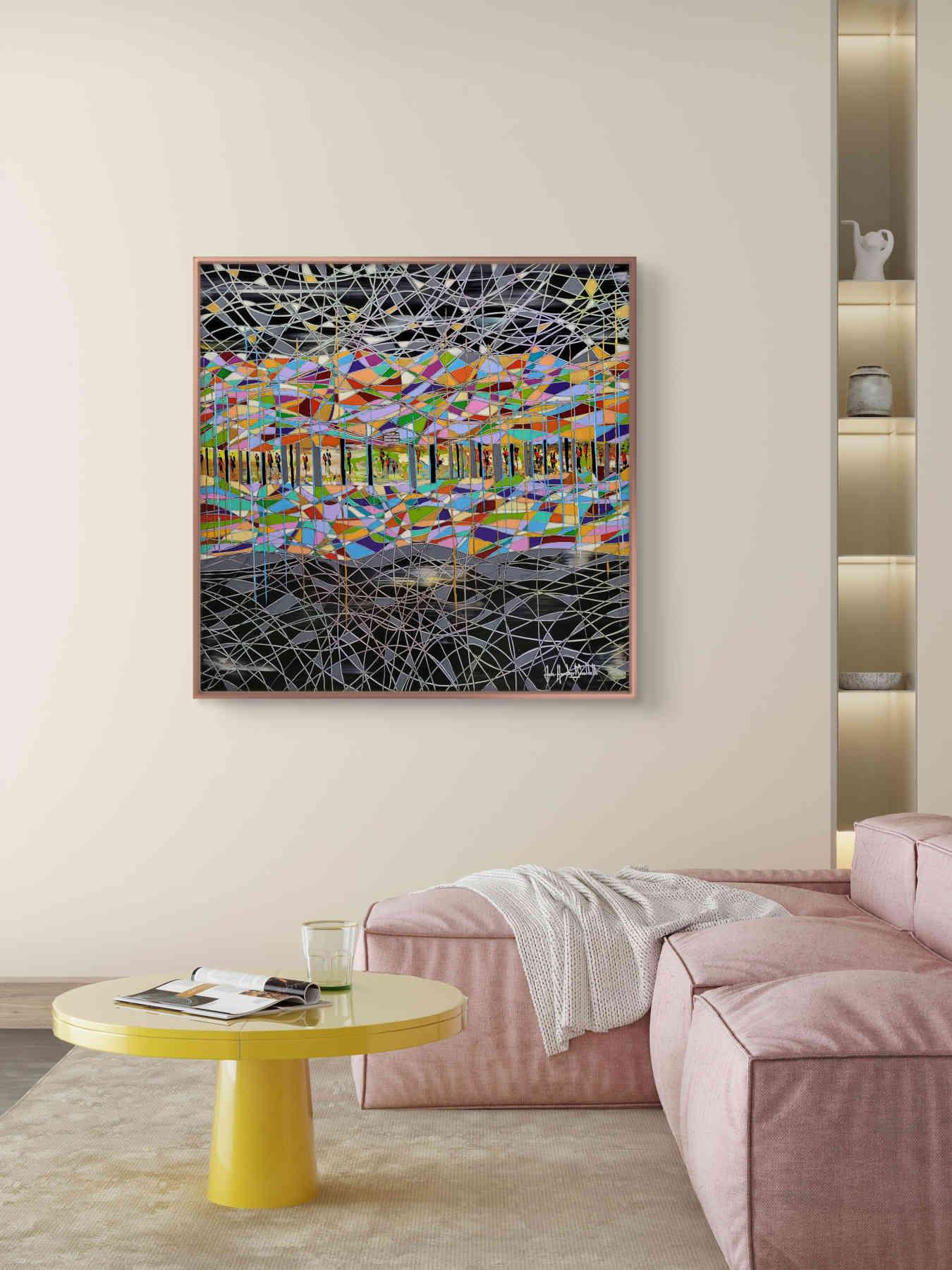 Contemporary Abstract Acrylic Painting By JH Savoldelli in Dubai
