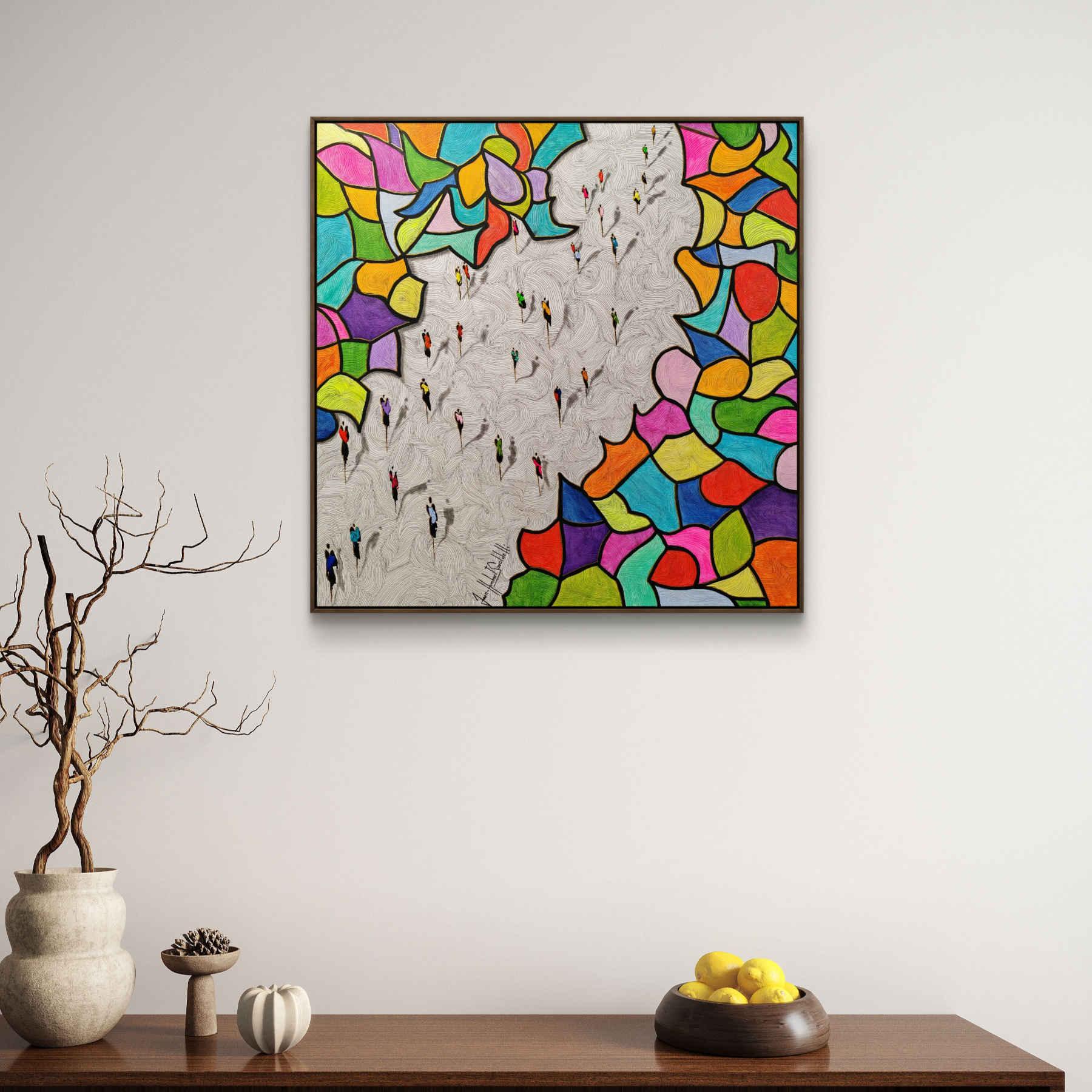 Contemporary Abstract Acrylic Painting By JH Savoldelli in Dubai