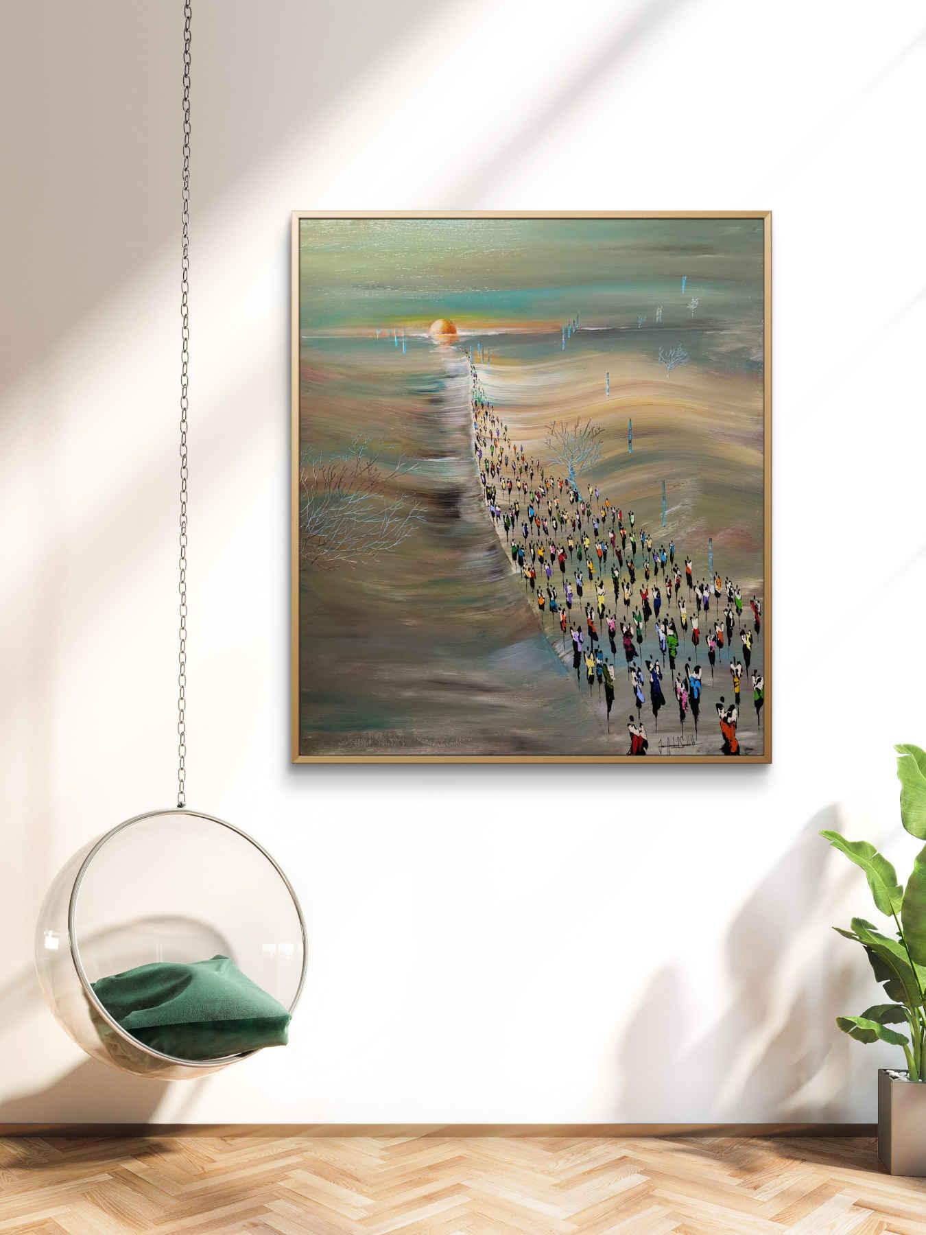 Contemporary Abstract Acrylic Painting By JH Savoldelli in Dubai