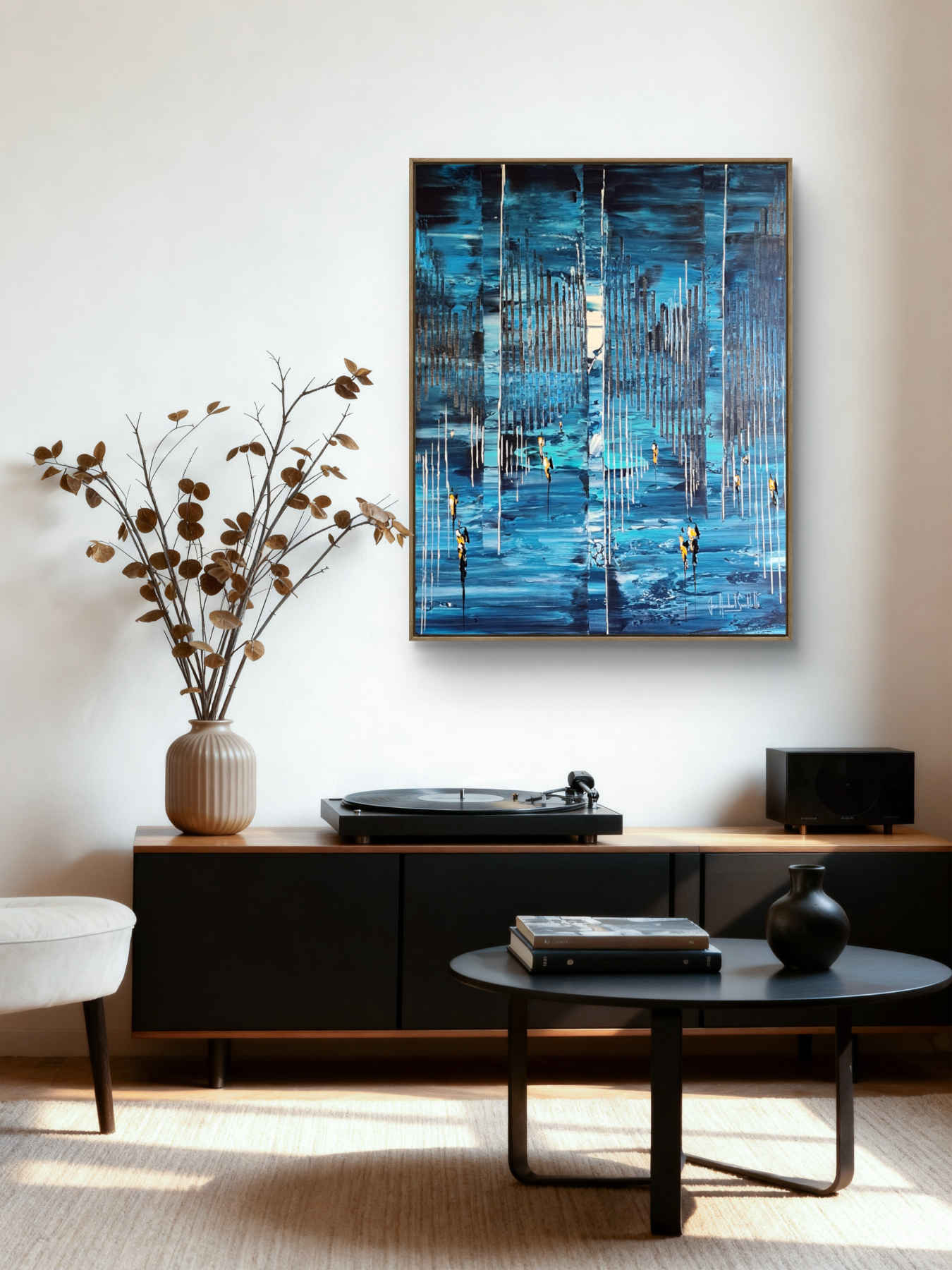 Contemporary Abstract Acrylic Painting By JH Savoldelli in Dubai