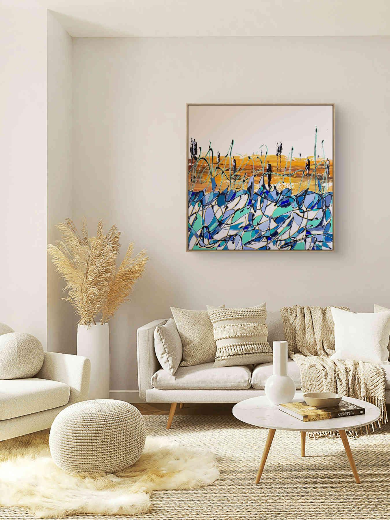 Contemporary Abstract Acrylic Painting By JH Savoldelli in Dubai