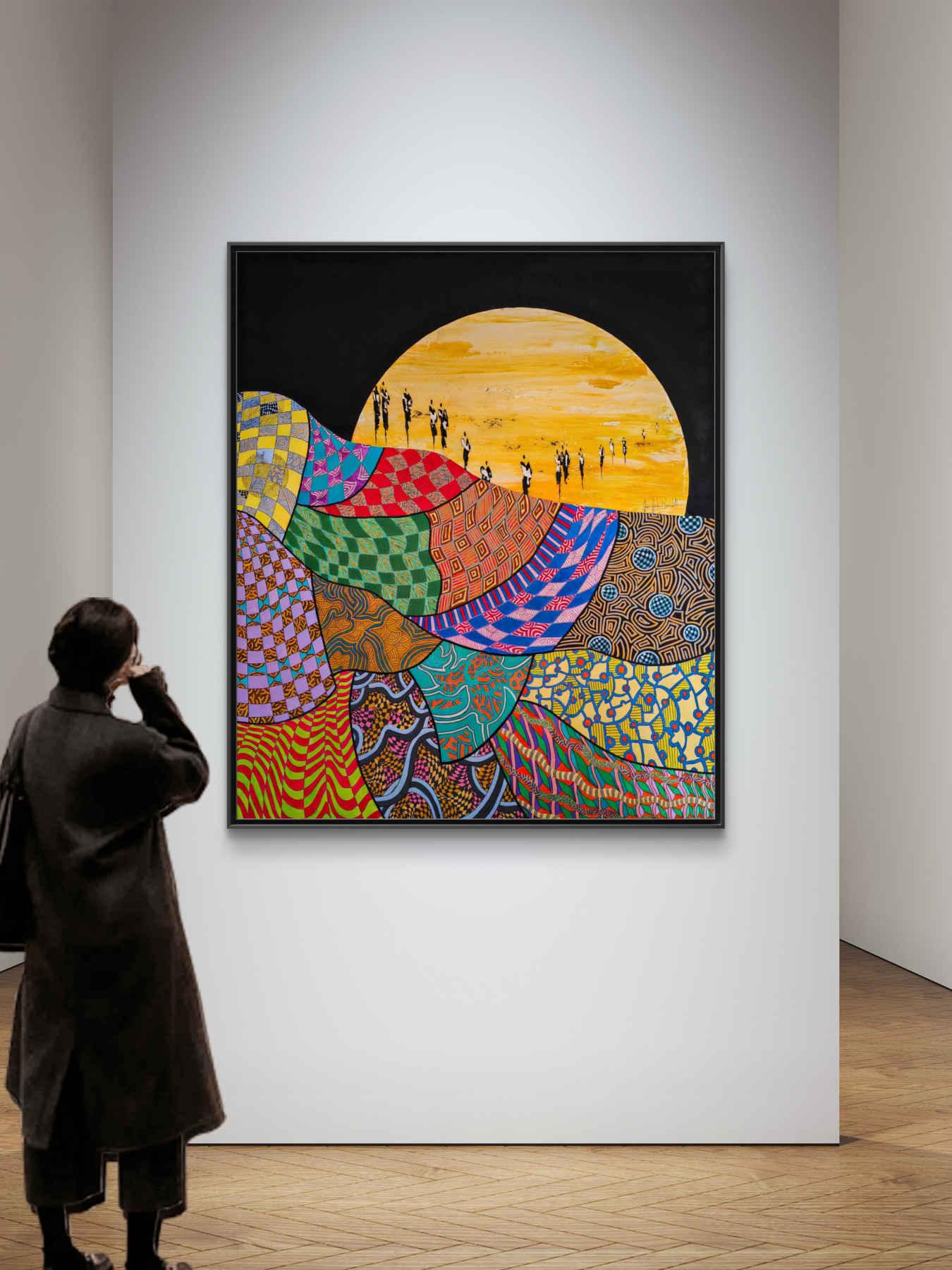 Contemporary Abstract Acrylic Painting By JH Savoldelli in Dubai