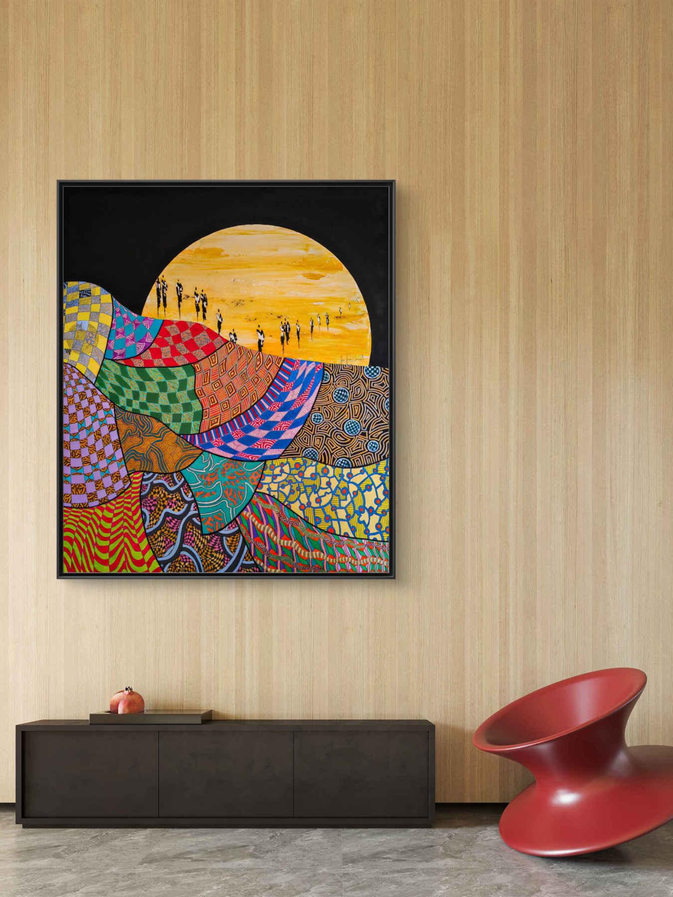 Contemporary Abstract Acrylic Painting By JH Savoldelli in Dubai