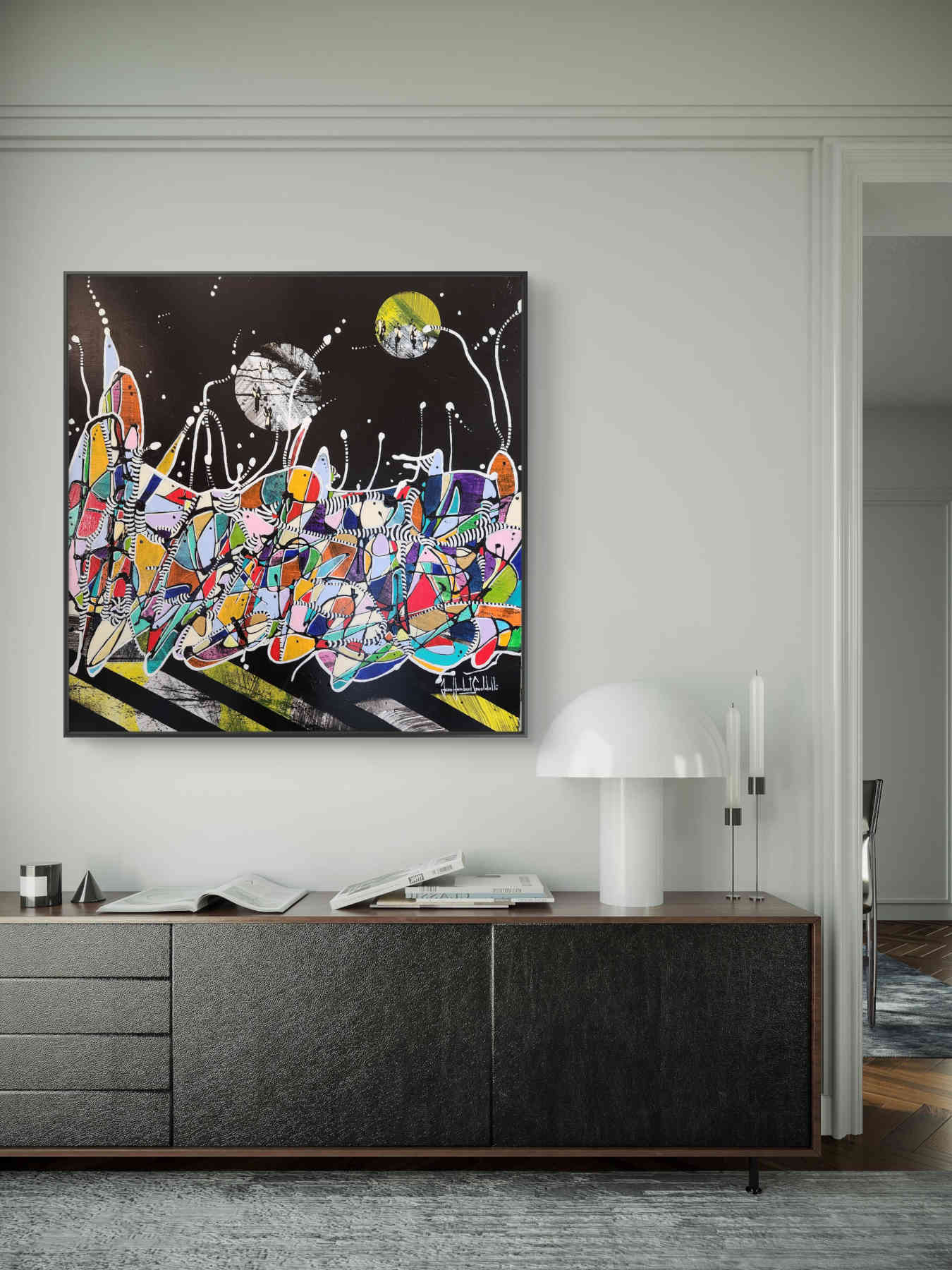 Contemporary Abstract Acrylic Painting By JH Savoldelli in Dubai
