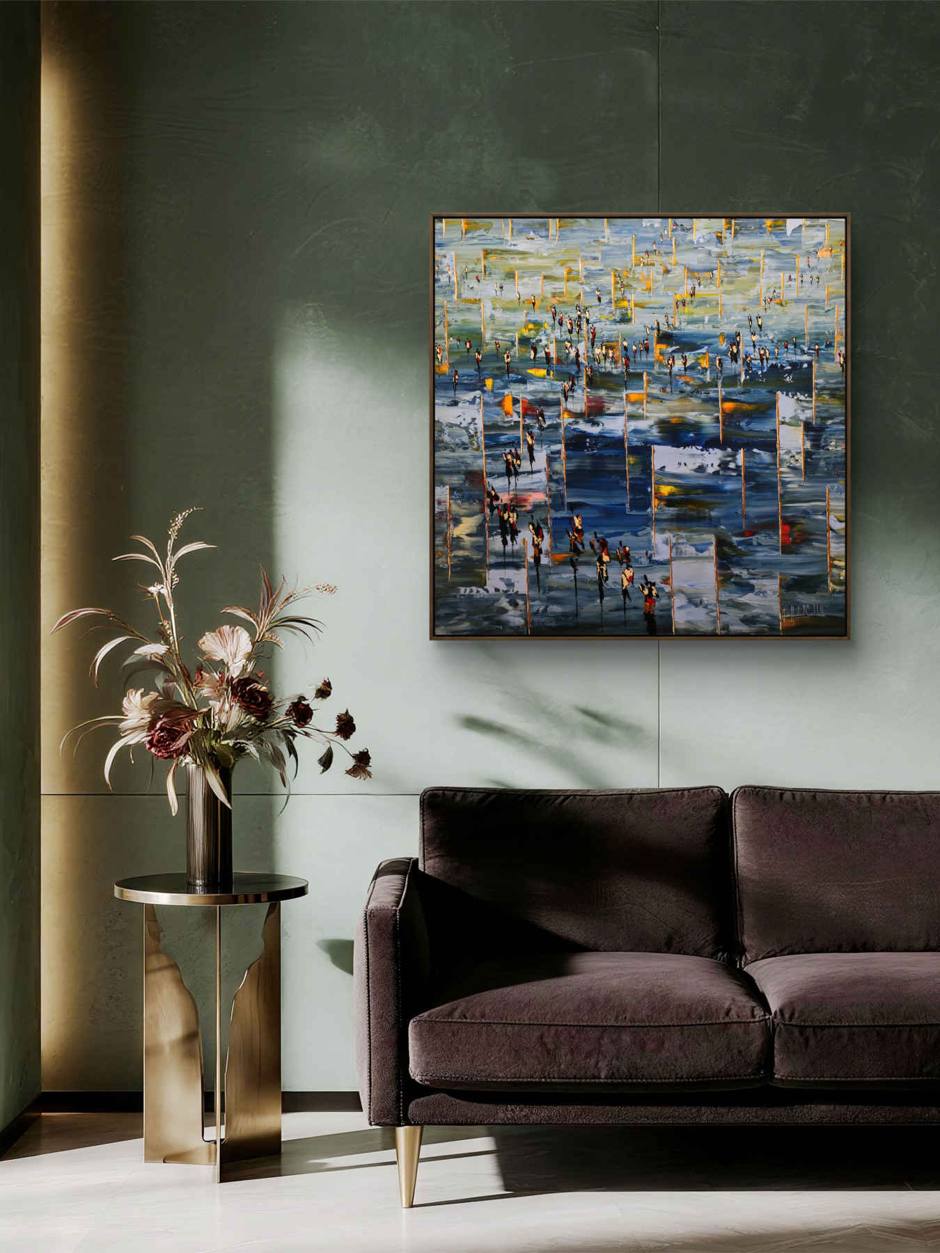 Contemporary Abstract Acrylic Painting By JH Savoldelli in Dubai